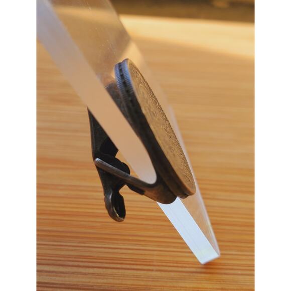 Antique Hong Kong Ten Cents 1949 Coin Tie Tack Clip Pin Brooch - Picture 4 of 5